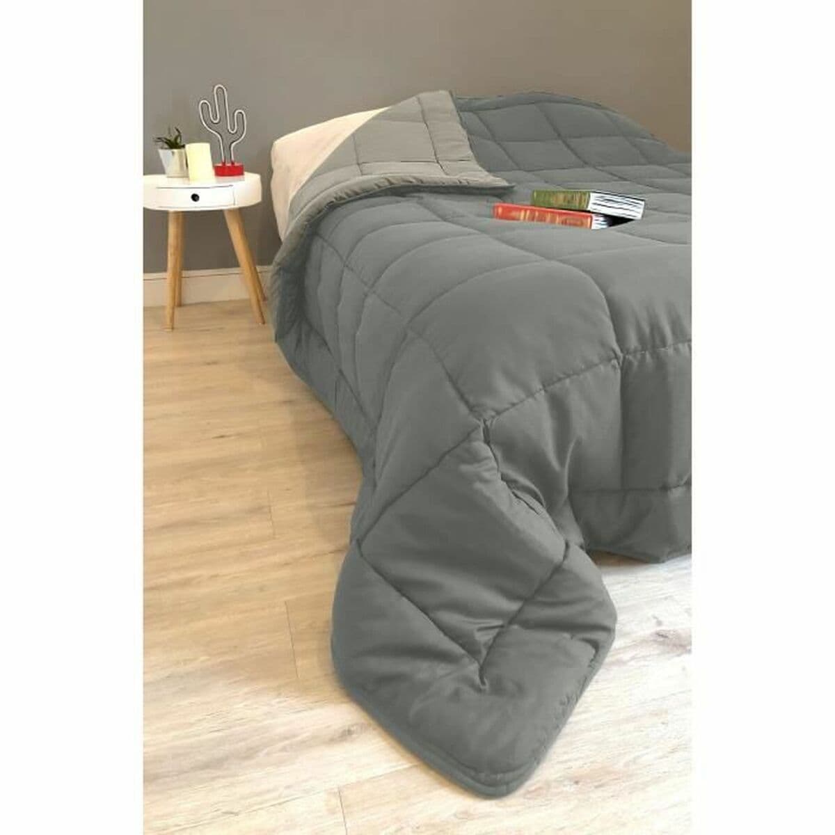 Enchimento nórdico Poyet  Motte Prateado Aço 400 g /m² 140 x 200 cm - Image 3