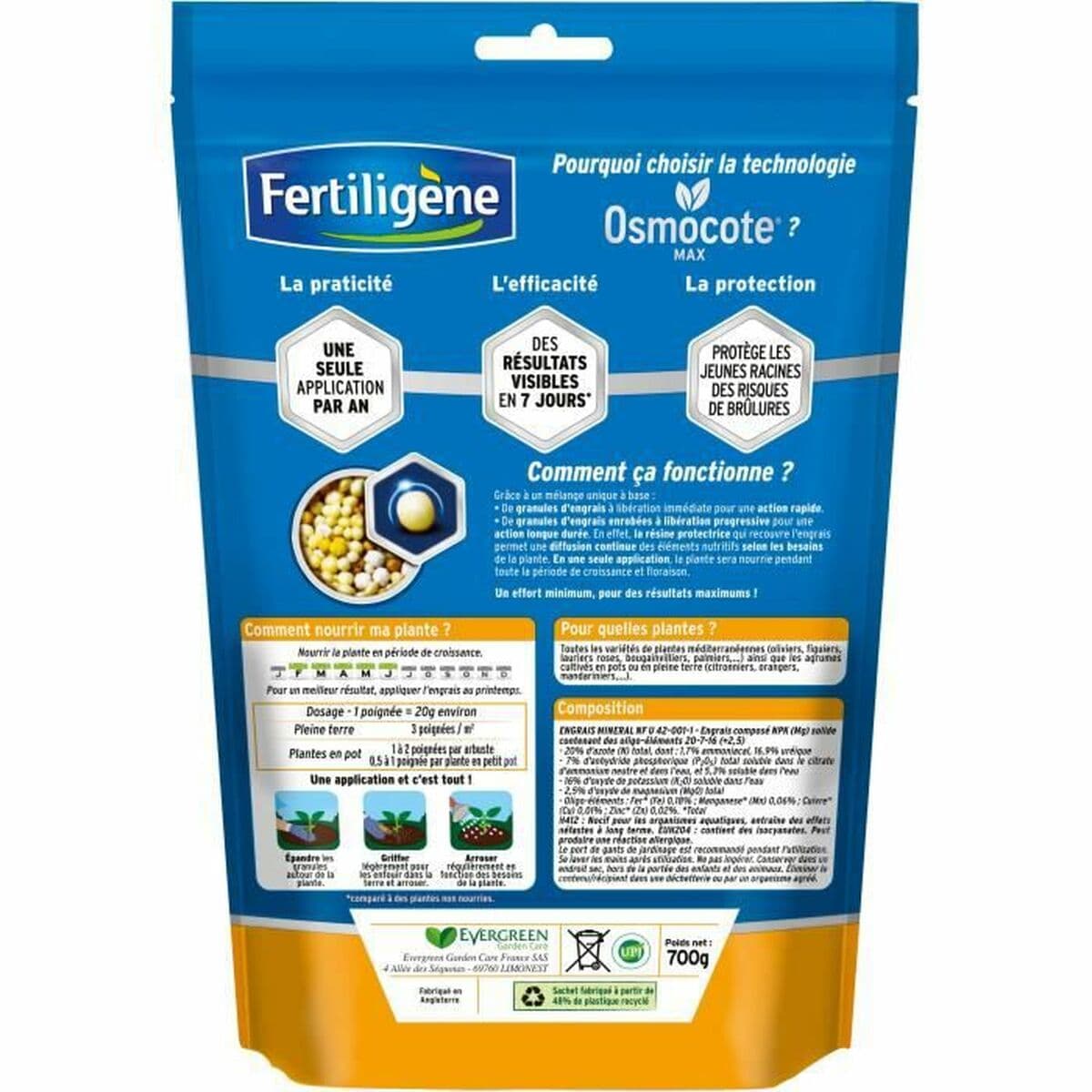 Fertilizante para plantas Fertiligène 700 g - Image 2