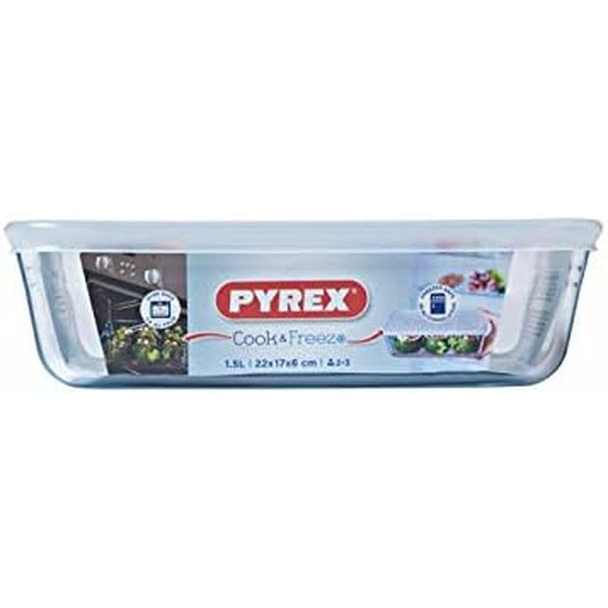 Recipiente Conservador de Alimentos Pyrex Blanco Transparente Rectangular 1,5 L - Image 9