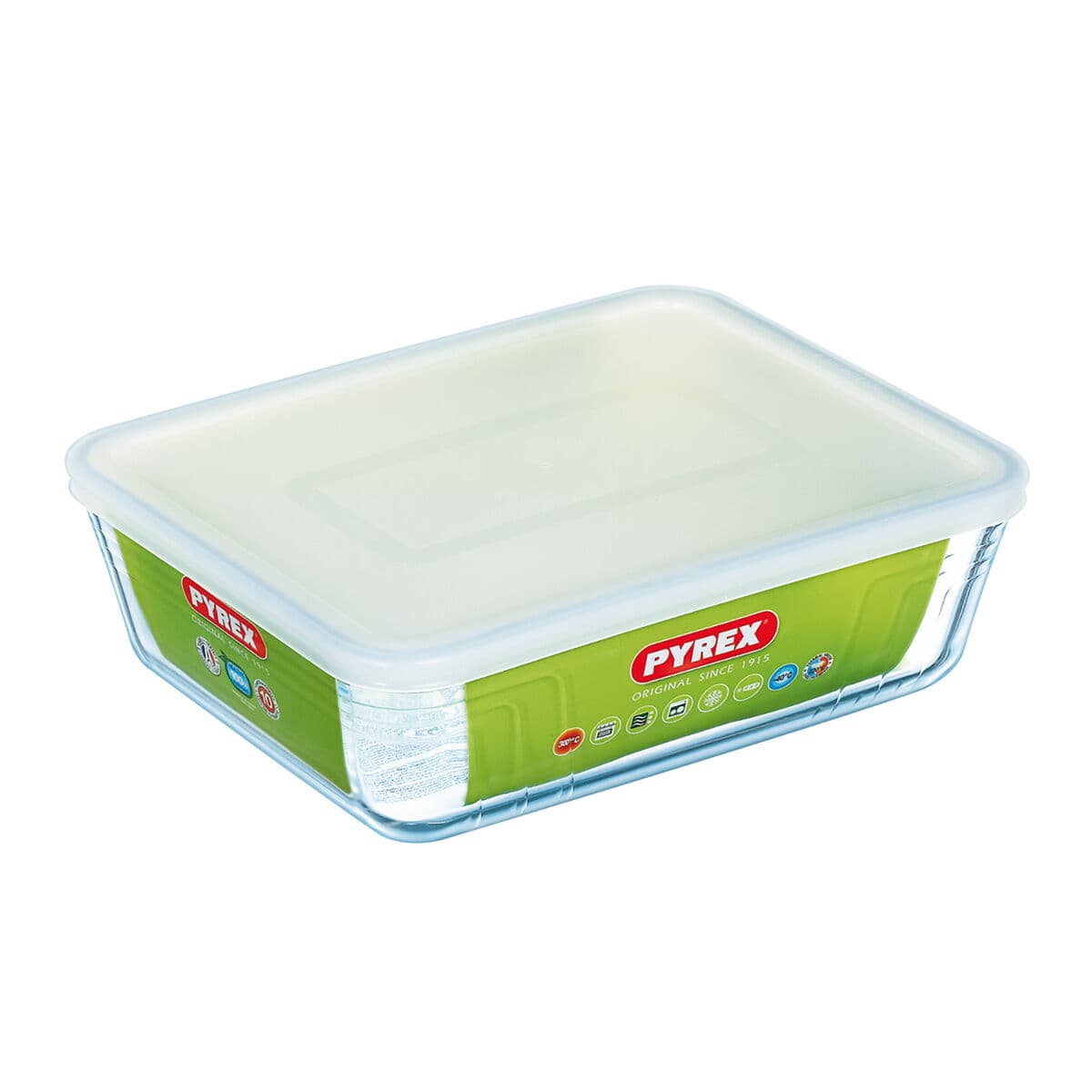 Lebensmittelbehälter Pyrex Weiß Schwarz Durchsichtig Clear rechteckig - Image 20