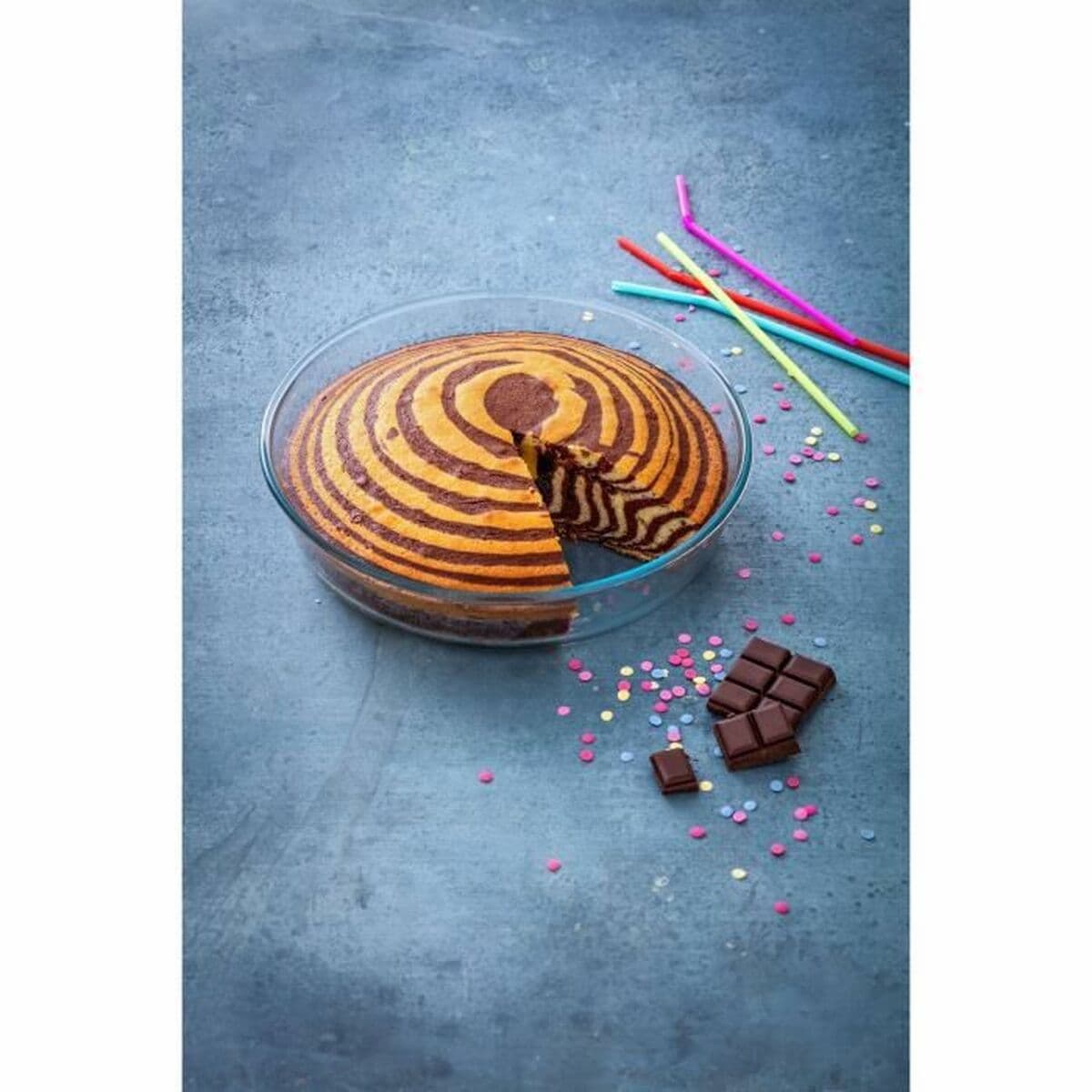 Koogivorm Pyrex Classic Vidrio Ø 26 cm Läbipaistev - Image 4