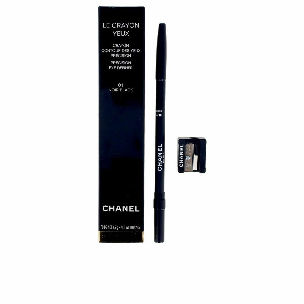 Lápiz de Ojos Chanel Le Crayon Yeux Noir black-01 (1 unidad)