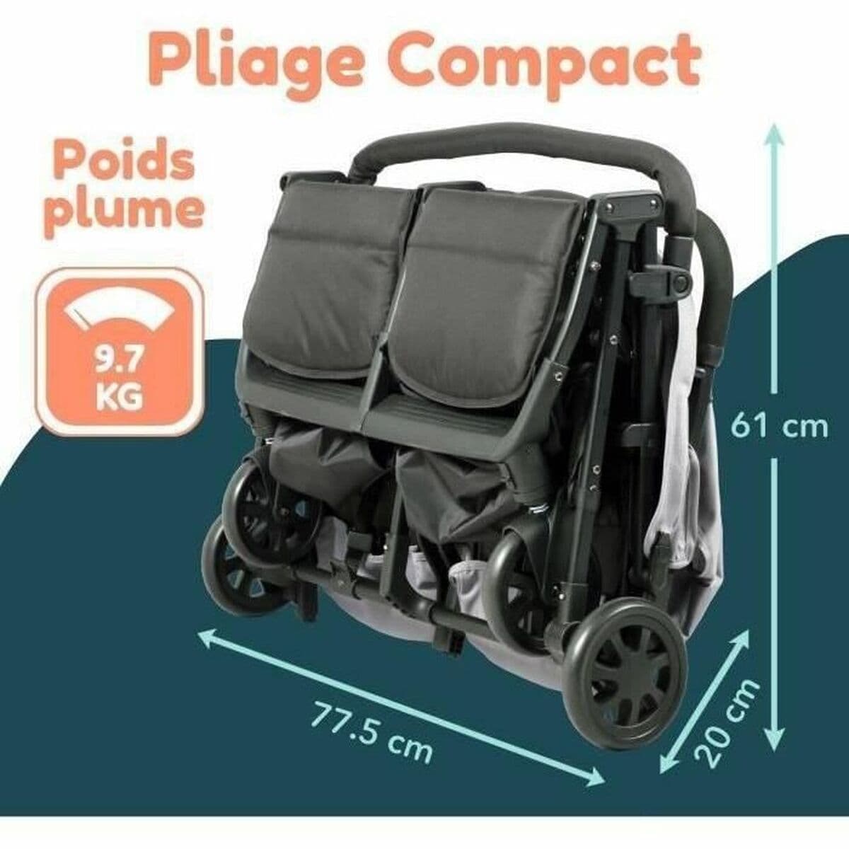 Carro de Paseo para Bebé Bambisol Gris - Image 3