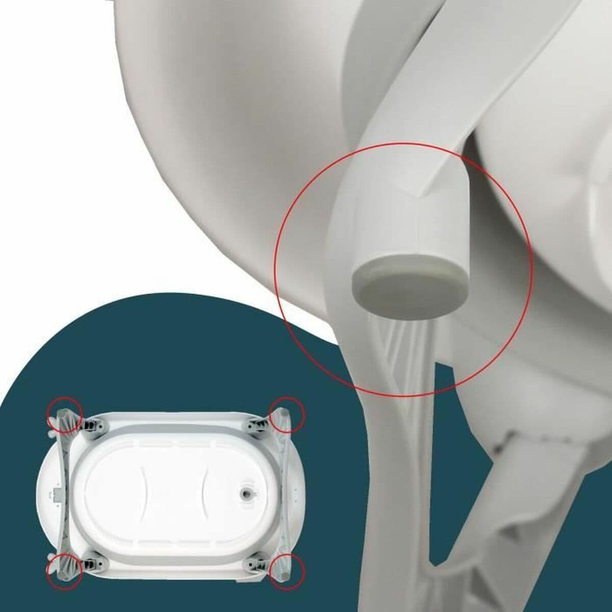 Vann Looping 23 x 80 x 49 cm Kokkupandav - Image 3