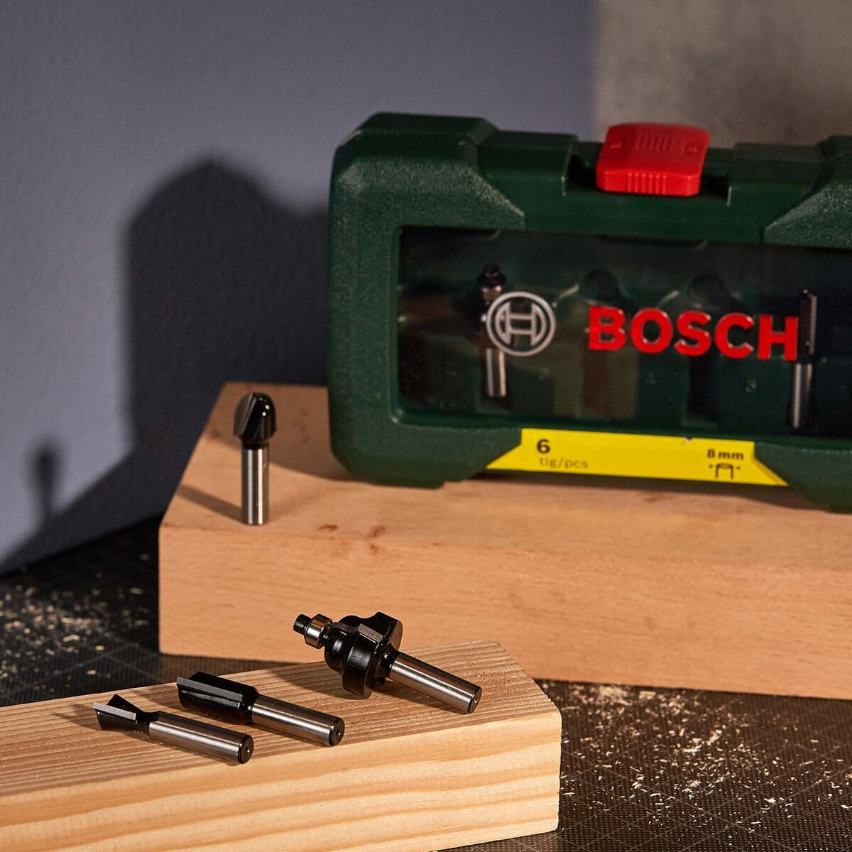 Multipurpose router bit set BOSCH 8 mm 6 Pieces - Image 11