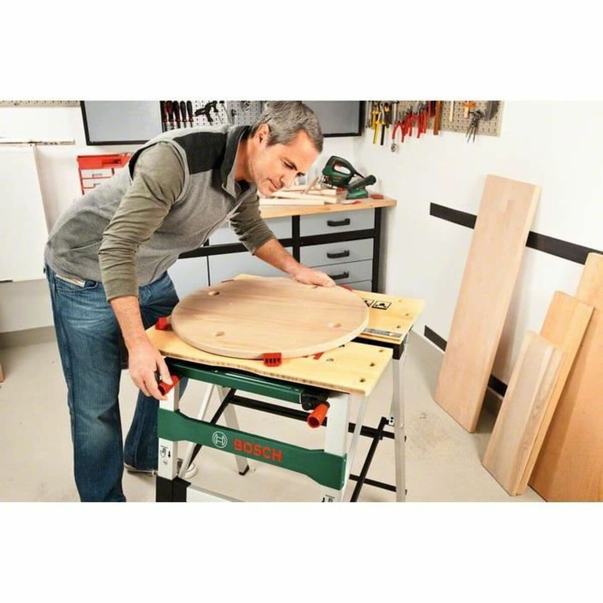 Darbo stalas BOSCH PWB 600 Sulankstomas 64 x 84 cm - Image 4