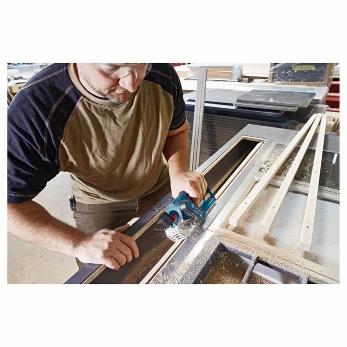 Sähköinen puusepänhöylä BOSCH GHO 12V-20 Professional 36 W 12 V 3 Kappaletta - Image 2