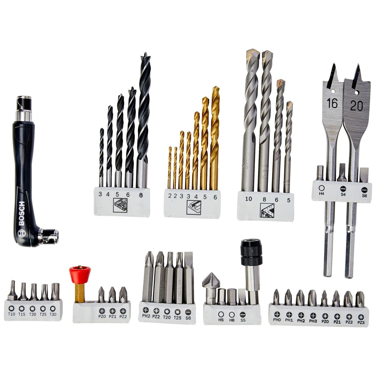 Drill bits and tits set BOSCH 49 Daudzums - Image 3