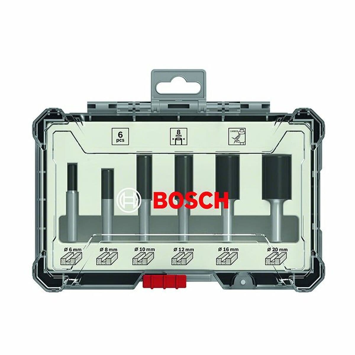 Multipurpose router bit set BOSCH 6 Pieces