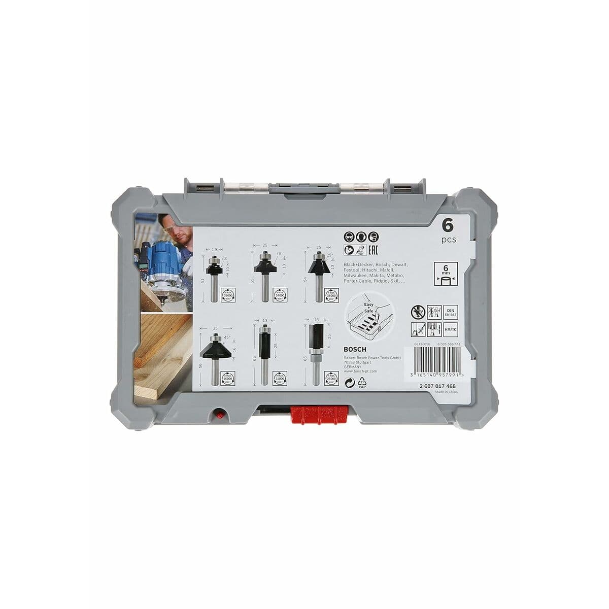 Mehrzweck-Fräser-Set BOSCH 6 mm 6 Stücke - Image 7