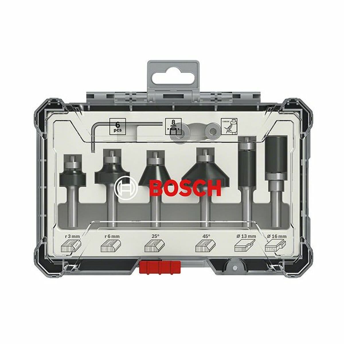 Mehrzweck-Fräser-Set BOSCH 6 mm 6 Stücke