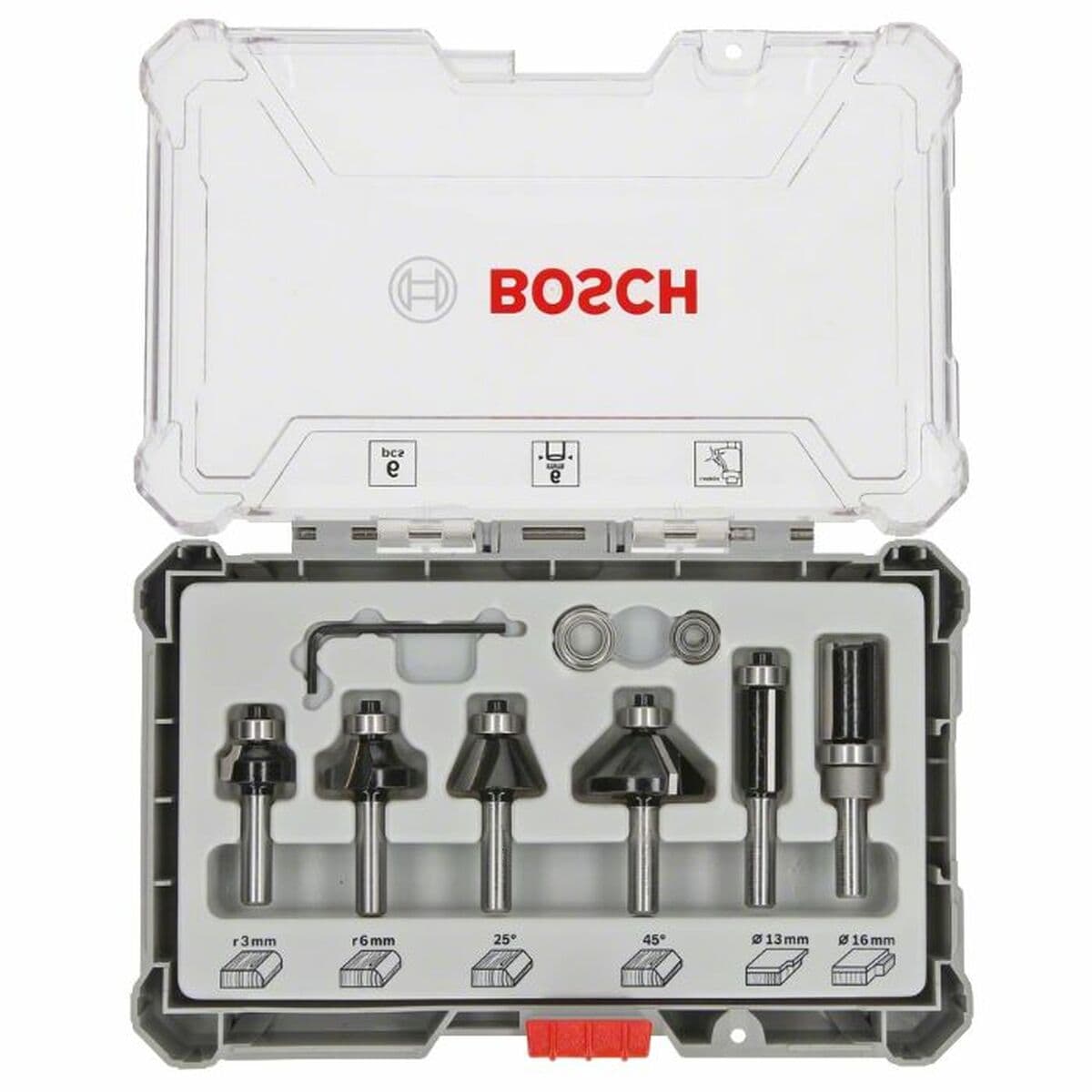 Mehrzweck-Fräser-Set BOSCH 6 mm 6 Stücke - Image 13