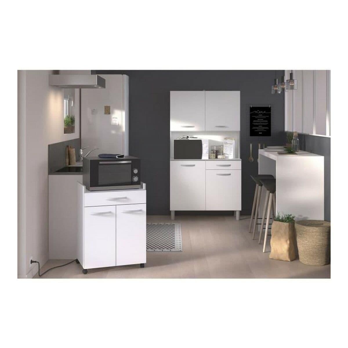Konyhai kocsi Ekipa Harmony Fehér 60 x 44,5 x 81 cm - Image 7