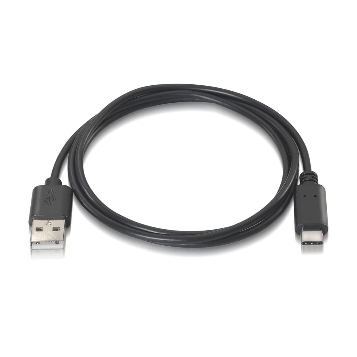 USB A - USB-C kabelis Aisens A107-0052 Juoda 2 m - Image 3