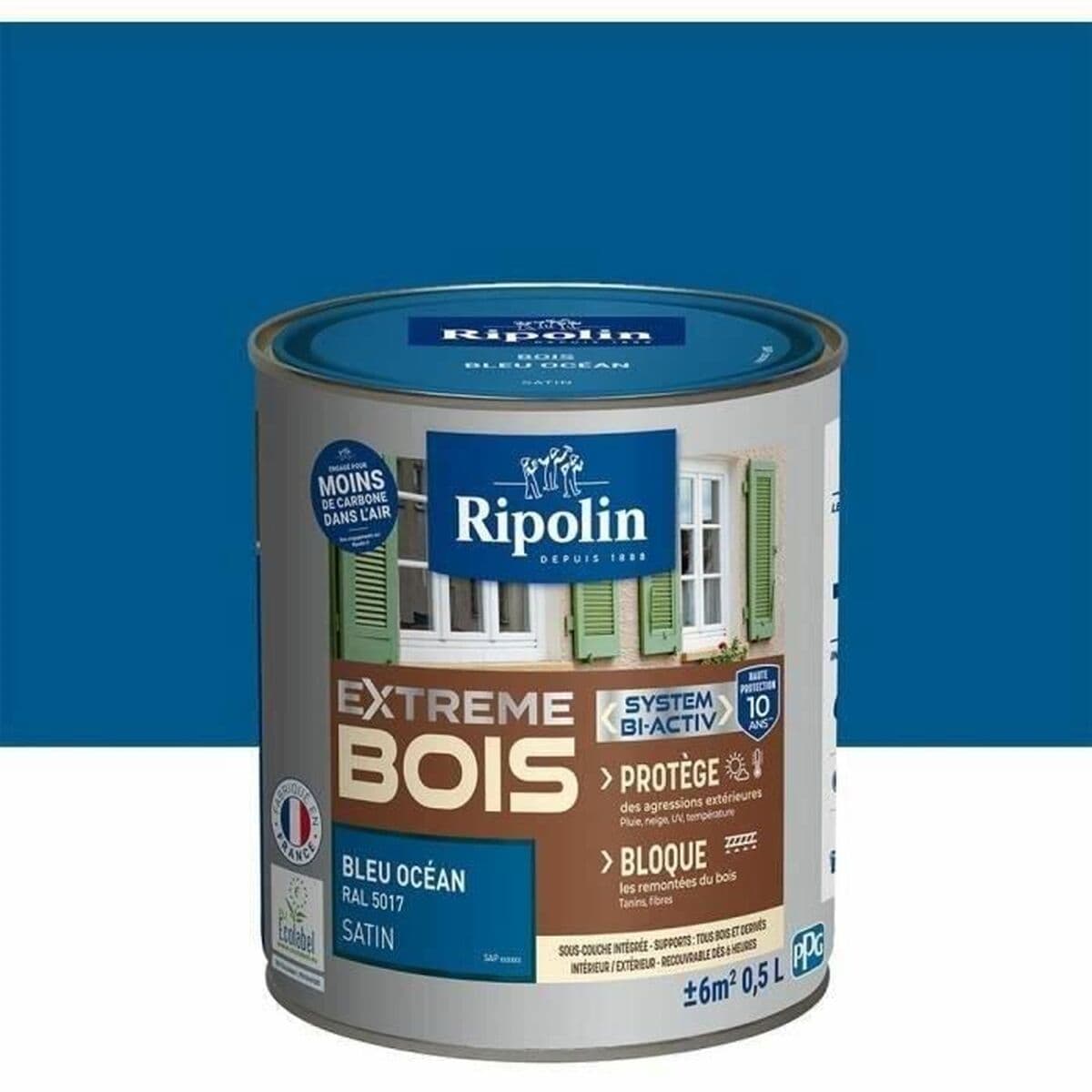 Pintura Ripolin Azul Satinado 500 ml - Image 2