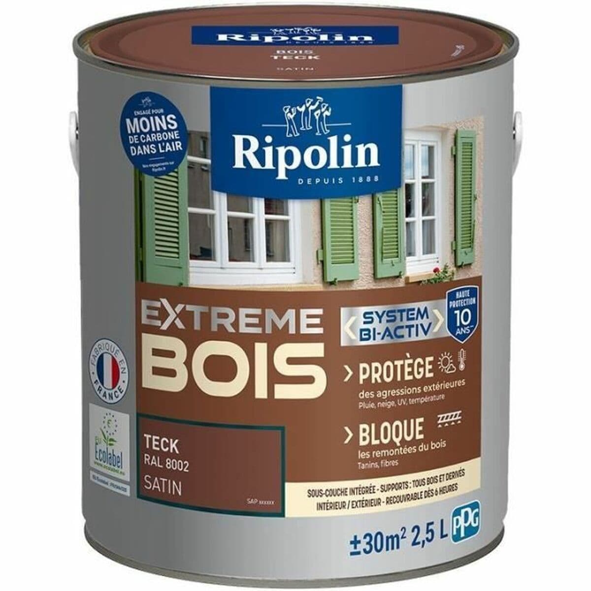 Pintura Ripolin Marrón Satinado 2,5 L