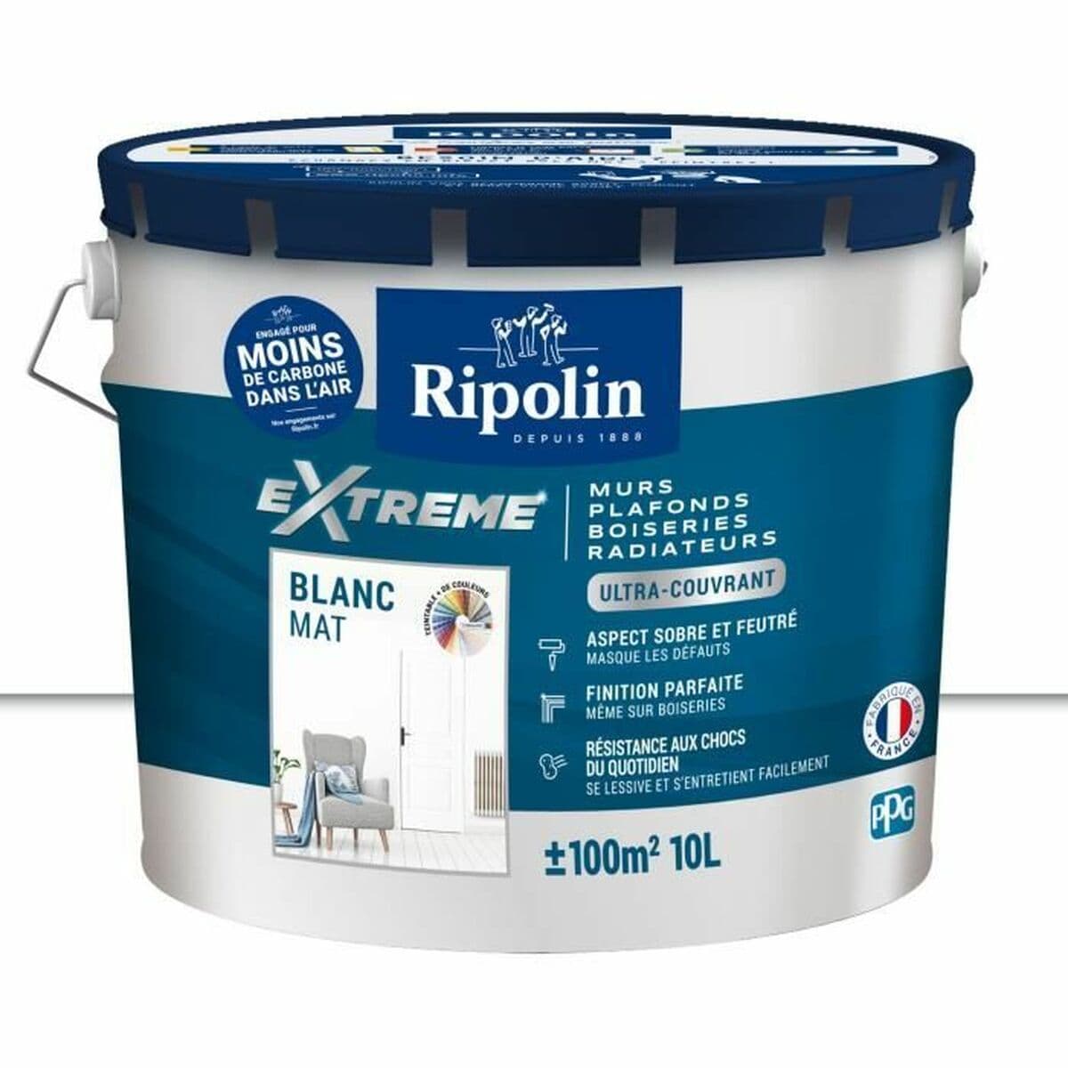 Primer Paint Ripolin White Matt 10 L - Image 2