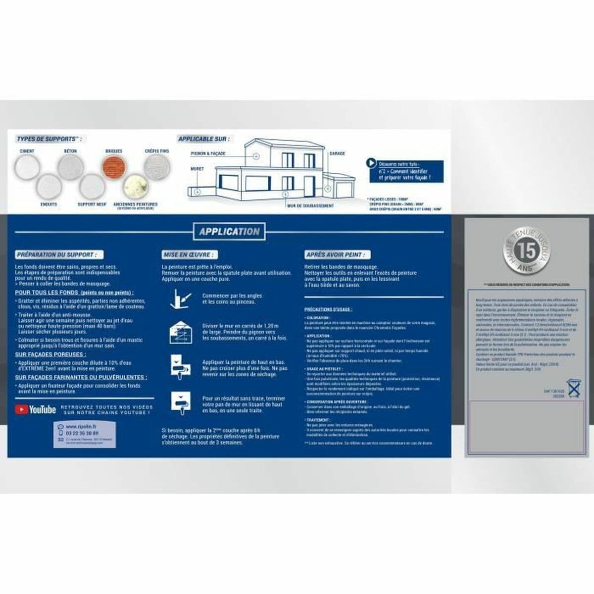 Primer Paint Ripolin Beige Matt 10 L - Image 6