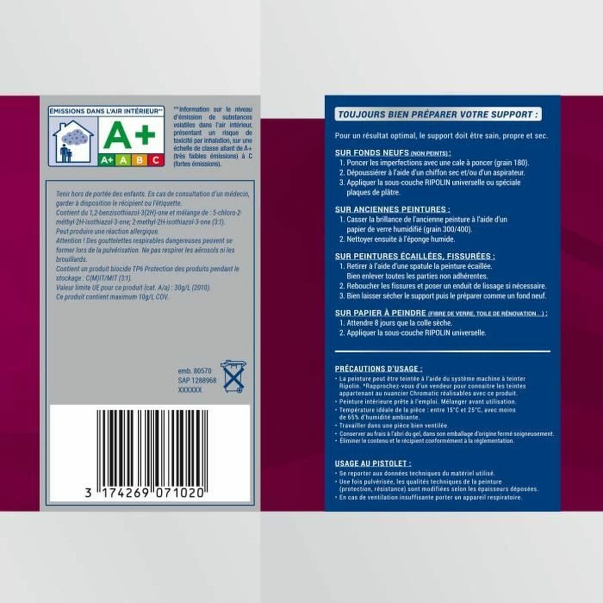 Kruntvärv Ripolin Valge 5 L Matt - Image 6