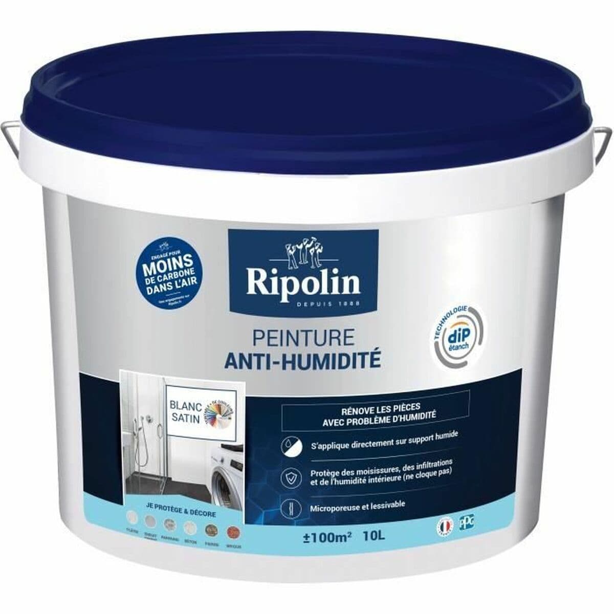 Grundfärg Ripolin Vit Satinfinish 10 L