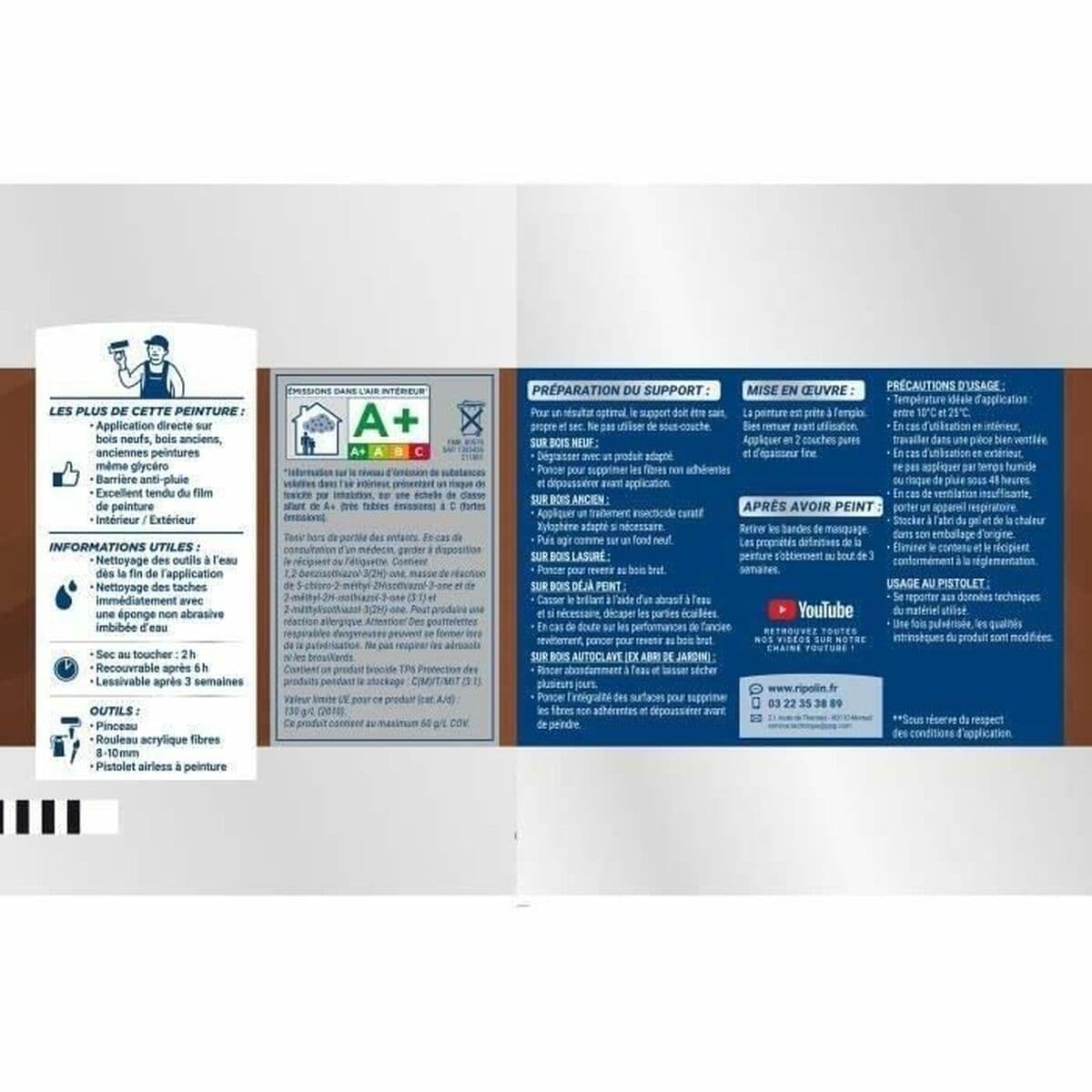 Grundfärg Ripolin Grå Satinfinish 500 ml - Image 5