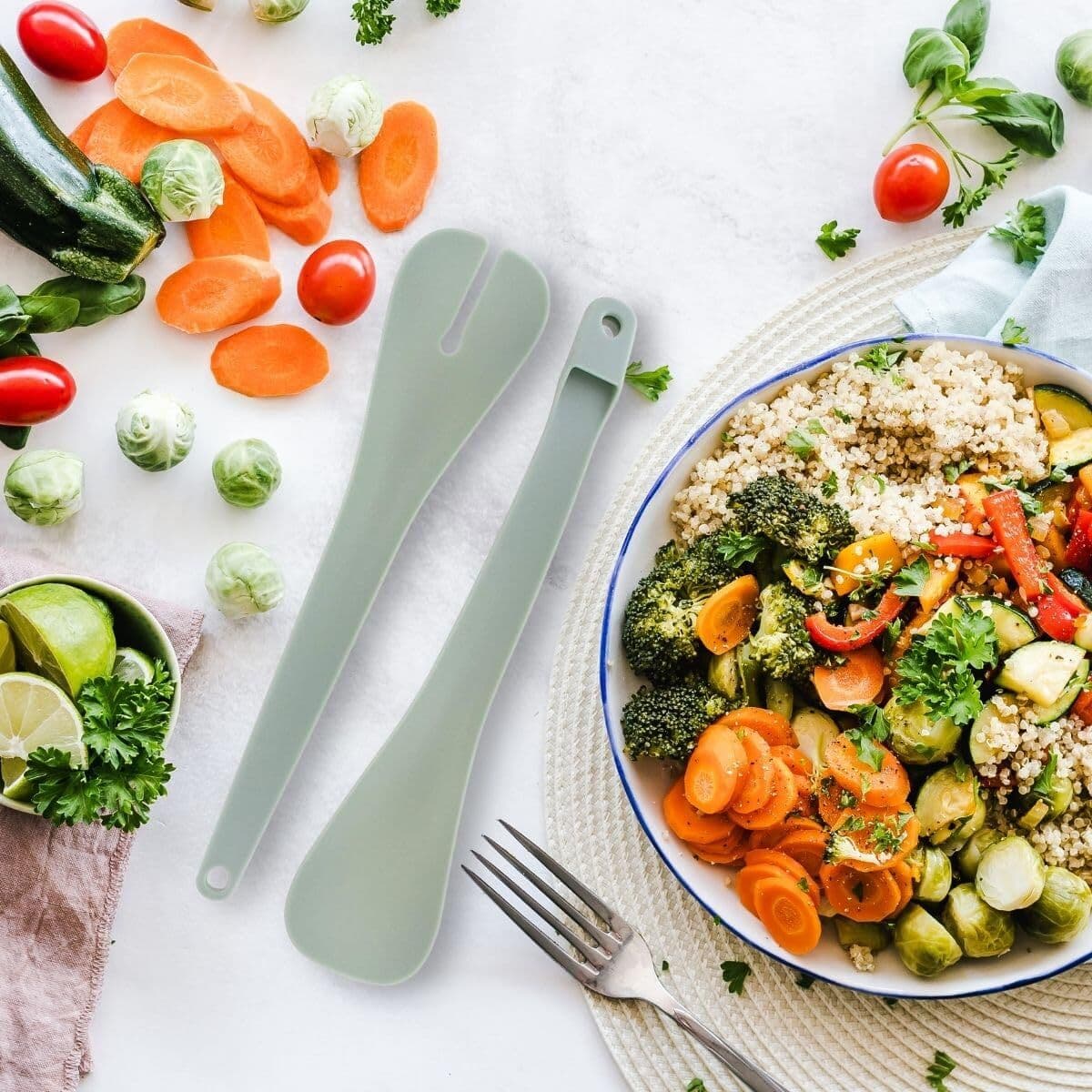 Salotų Dubuo Fackelmann Vert Nerūdijantis plienas Plastmasinis 49 X 15 X 30 CM 2 Dalys - Image 8