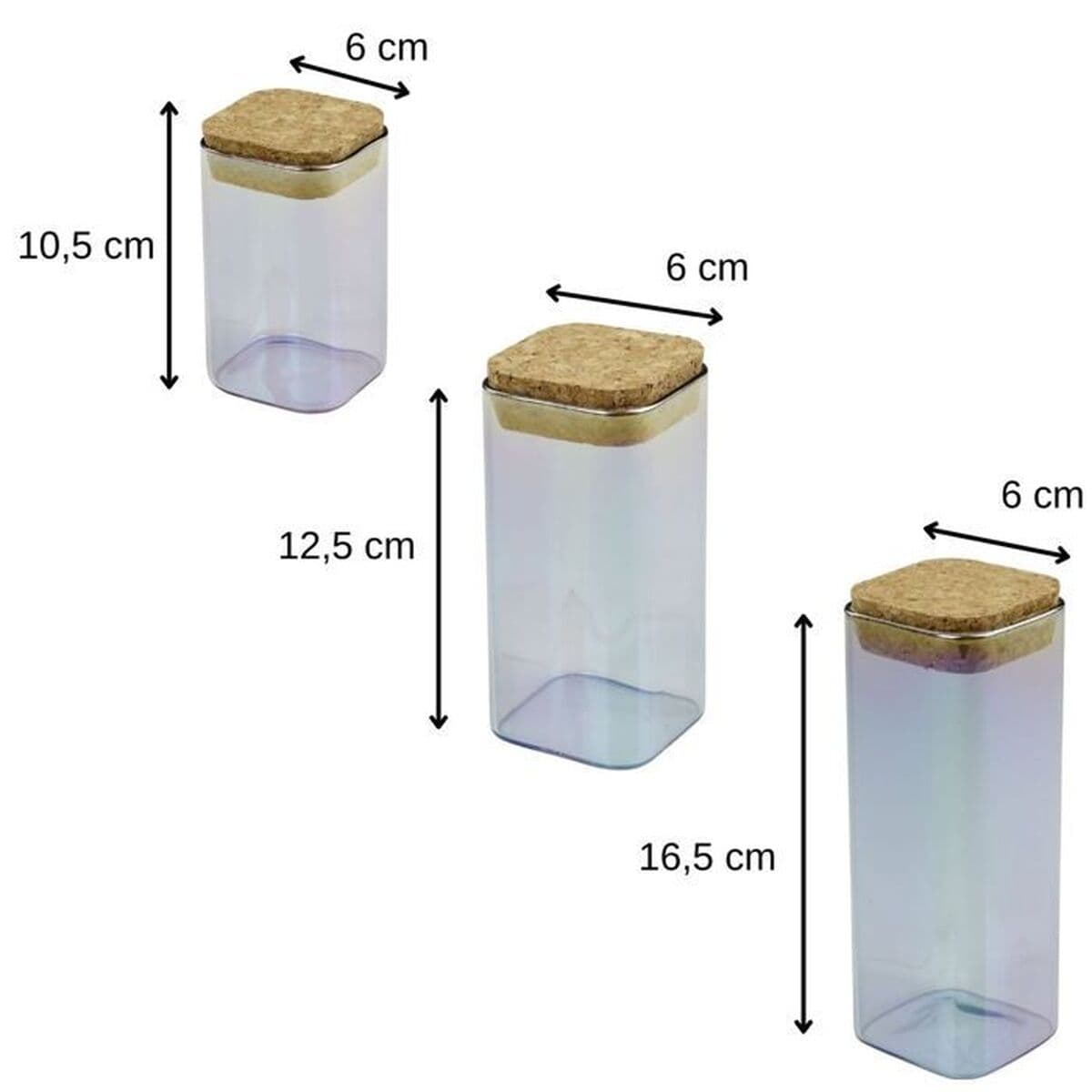 3 pojemniki masy Fackelmann Tasty Green Kolor Zielony 450 ml 3 Części - Image 3