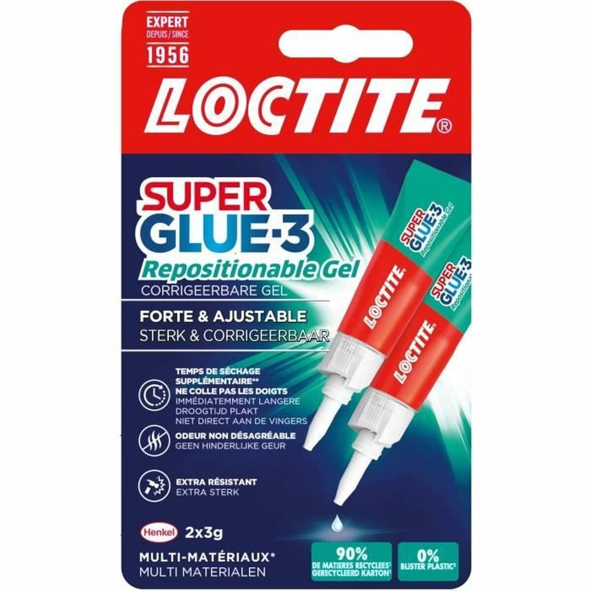 Cyanoakrylat Loctite SUPERGLUE-3 3 g 2 Delar (12 antal)
