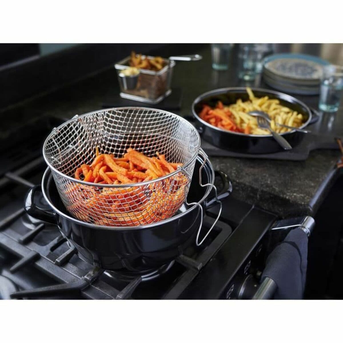 Frytkownica Baumalu Czarny Stal emaliowana - Image 2