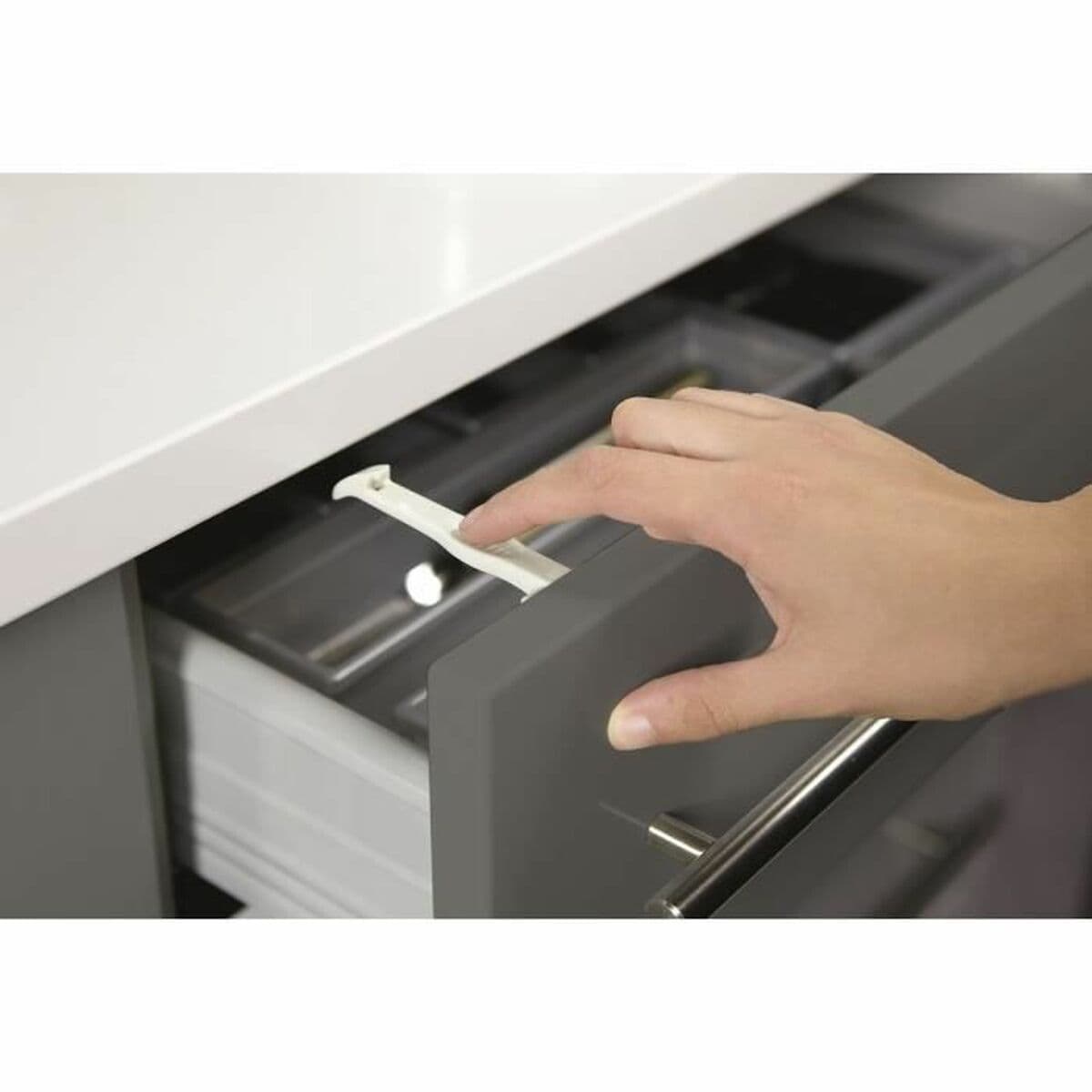 Blocco di sicurezza Safety 1st Bianco Nero 13 x 4 x 8 cm