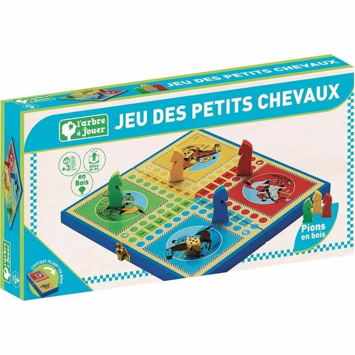 Juego de Mesa L´Arbre a Jouer Jeu Des Petits Chevaux 25 x 25 x 1,5 cm 25 x 13 x 3 cm - Image 3