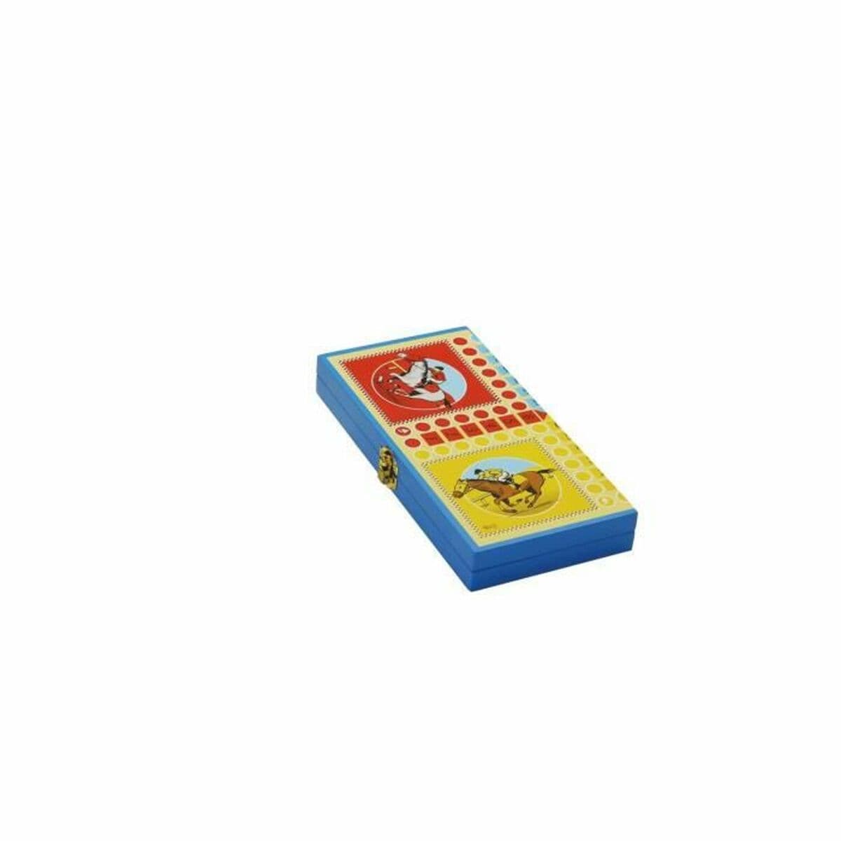 Juego de Mesa L´Arbre a Jouer Jeu Des Petits Chevaux 25 x 25 x 1,5 cm 25 x 13 x 3 cm - Image 2