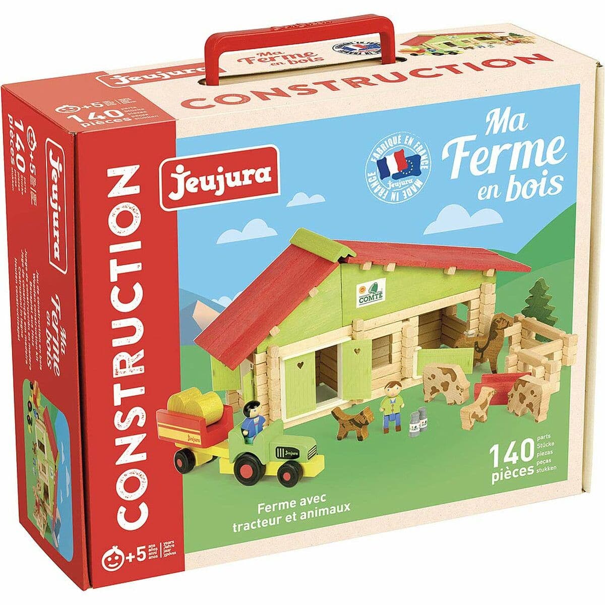 Bauernhof mit Tieren Jeujura Wooden Farm Playset - Image 2