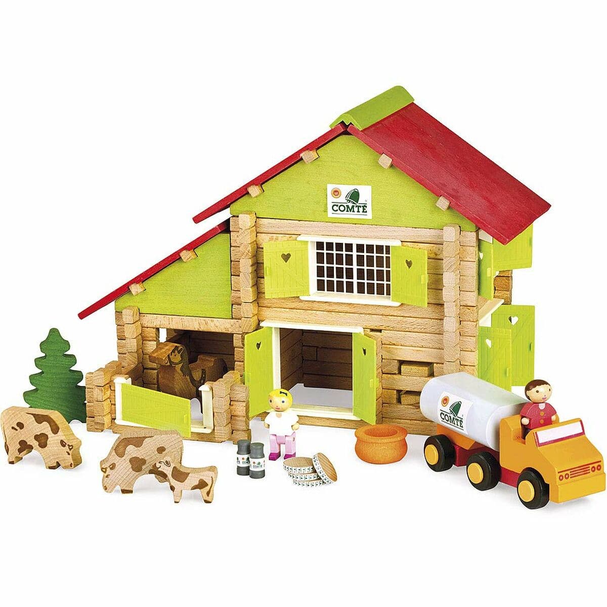 Playset Jeujura My Wooden Farm 180 Piezas - Image 2