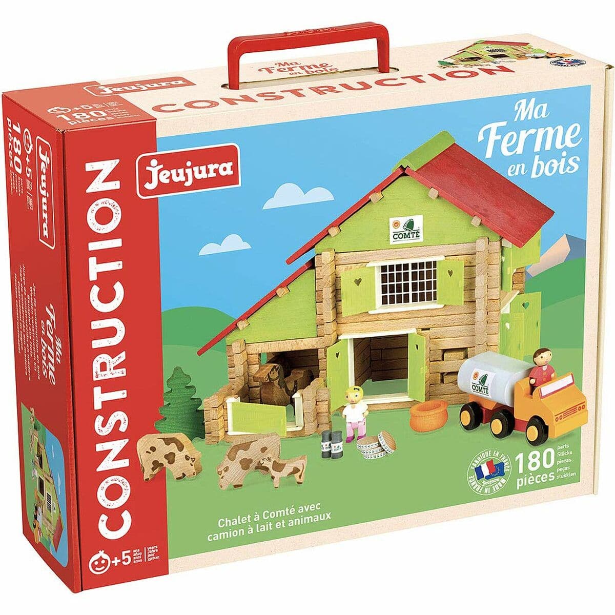 Playset Jeujura My Wooden Farm 180 Piezas - Image 3