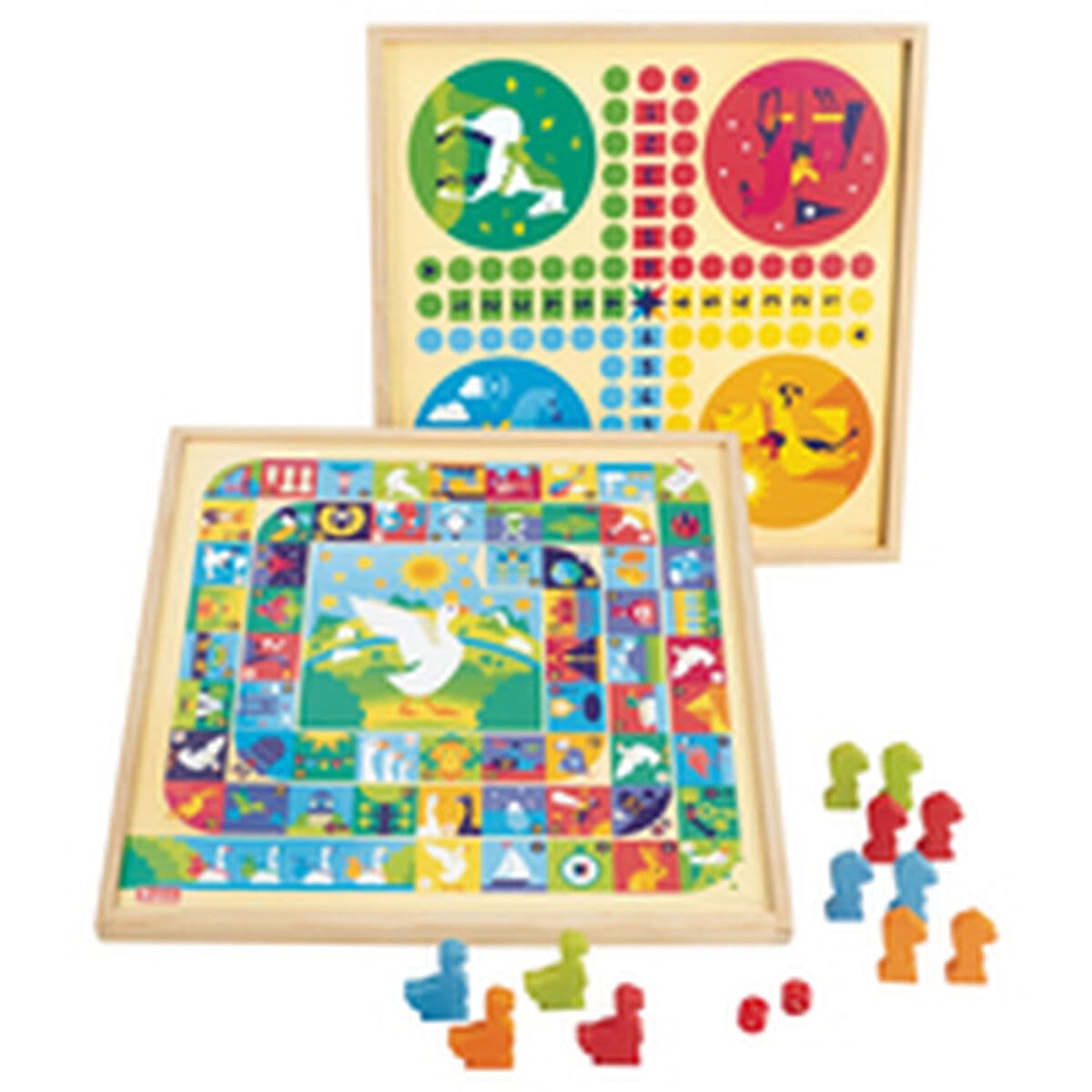 Juego de Mesa Jeujura Game of goose and small horses 33 x 33 x 2 cm - Image 3