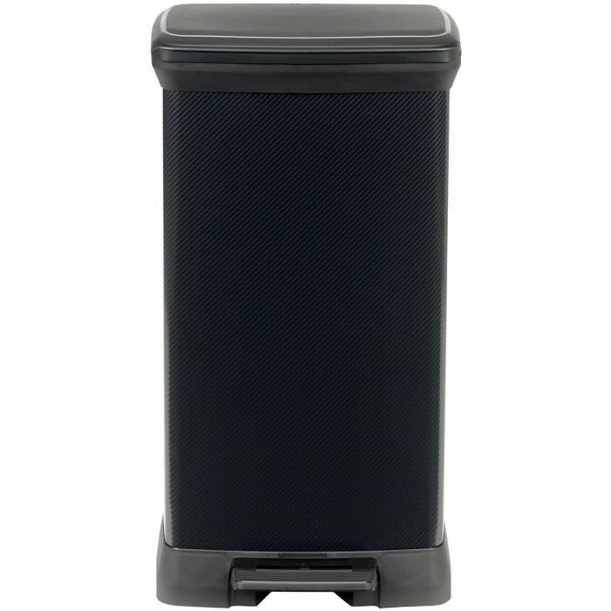 Cubo de basura Curver Negro 50 L