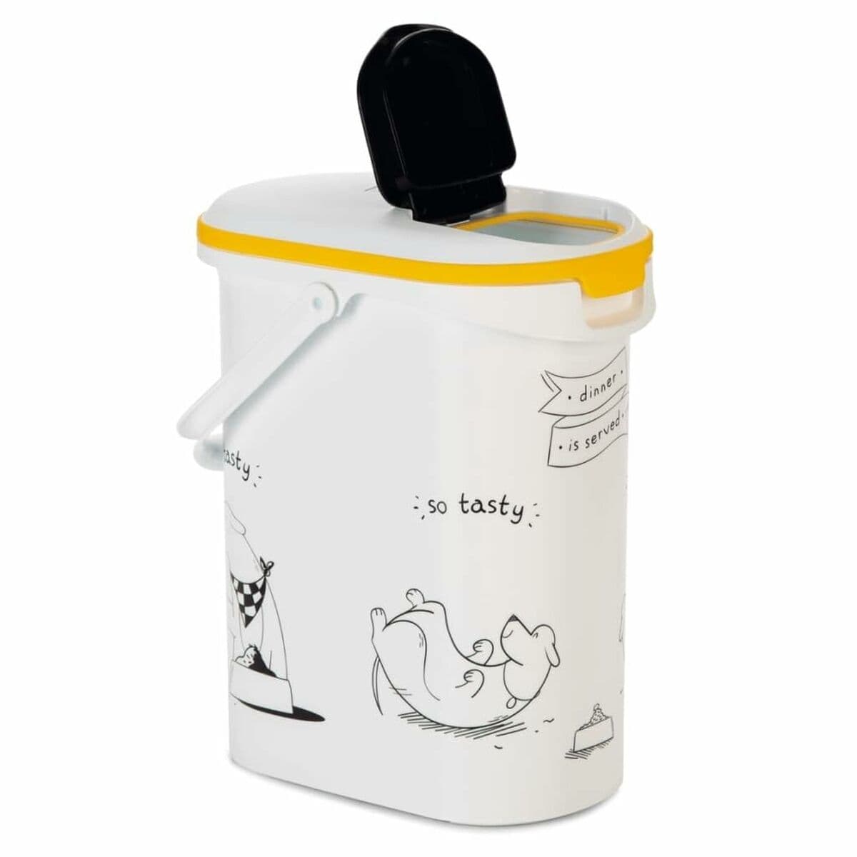 Dåse til dyrefoder Curver 794092 Hvid Plastik 4 Kg 10 L - Image 4