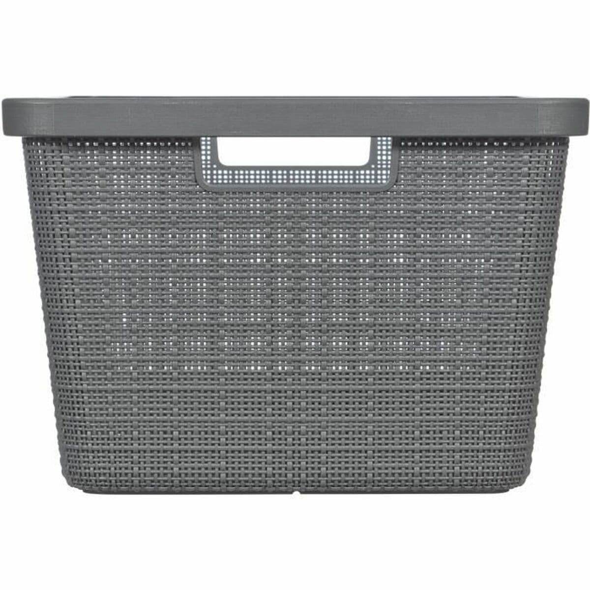 Veelzijdige mand Curver Donker grijs Jute Plastic - Image 5