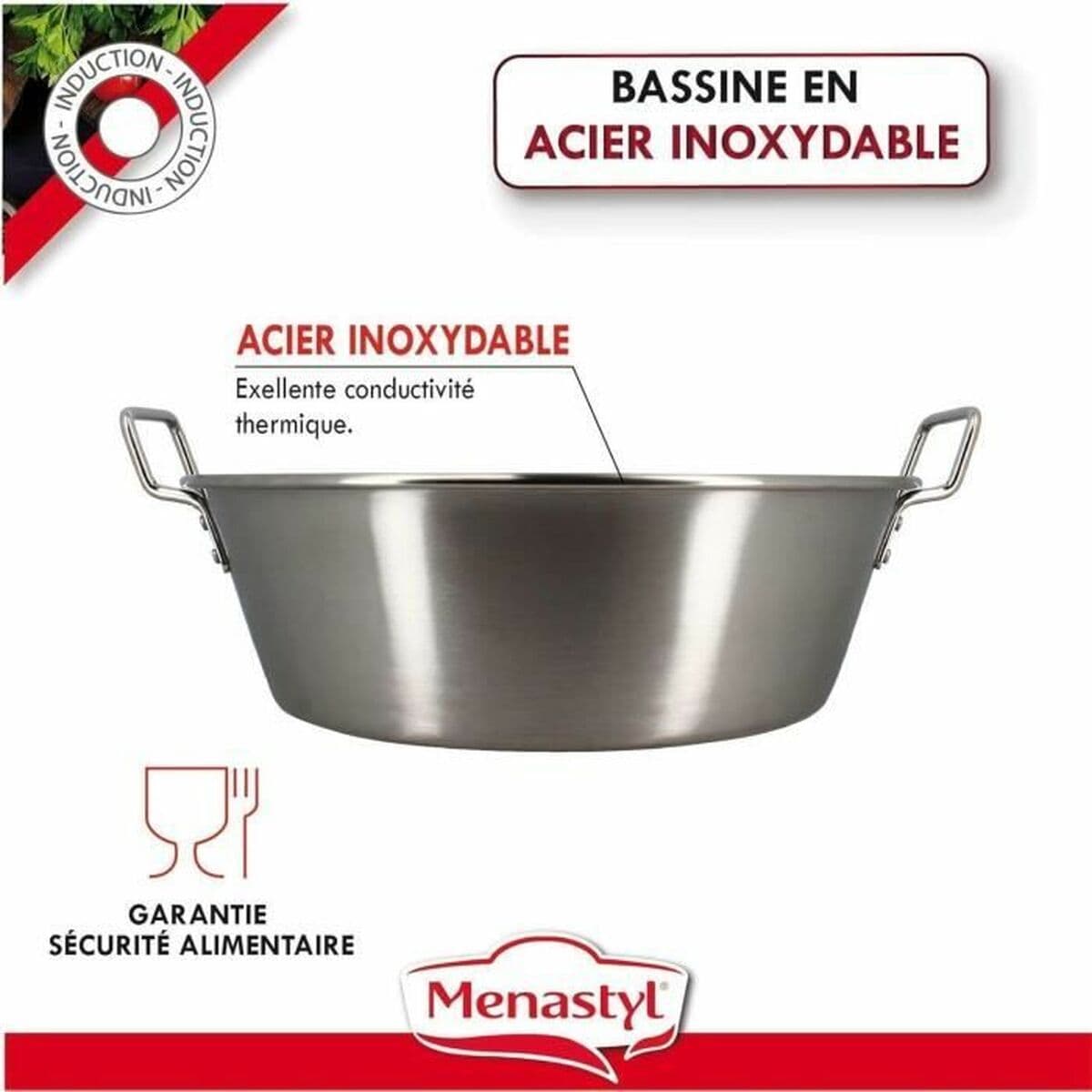 Recipiente Conservador de Alimentos Menastyl 40,5 cm Plateado Rectangular - Image 2
