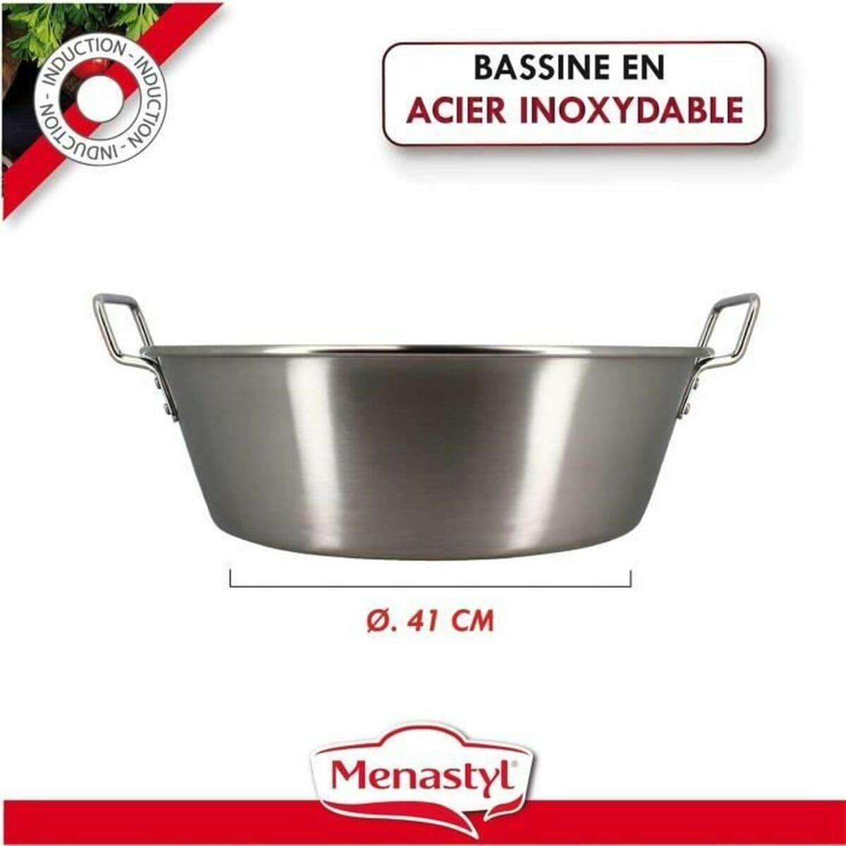 Recipiente Conservador de Alimentos Menastyl 40,5 cm Plateado Rectangular - Image 6