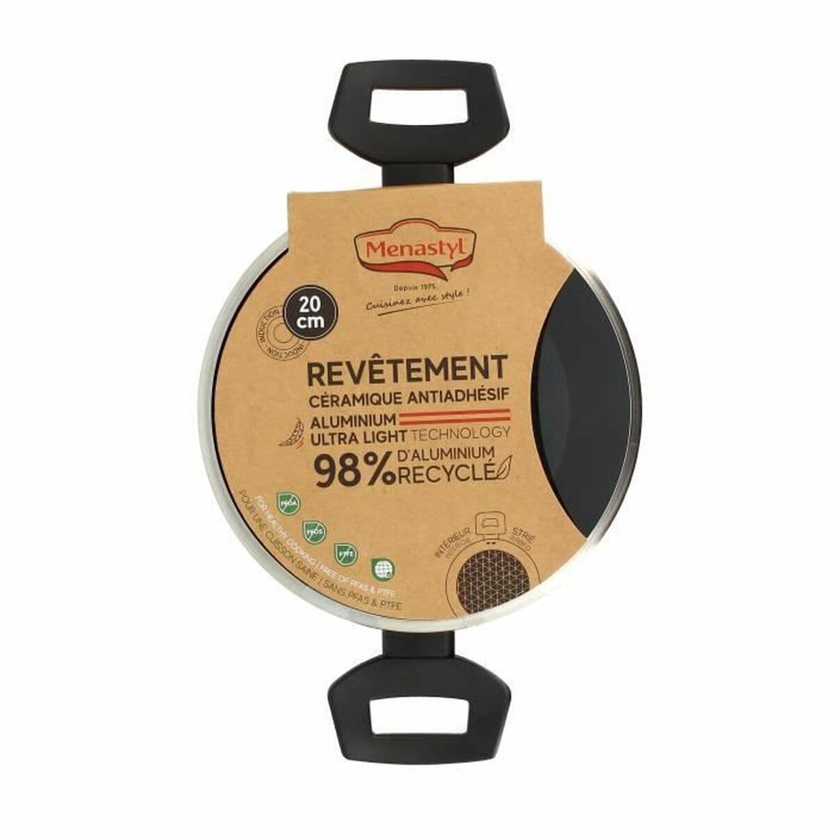 Kastrull Menastyl Svart Ø 20 cm - Image 2