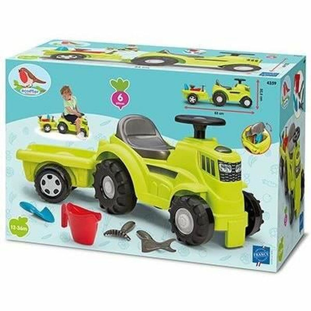 Trehjuling Ecoiffier Släp Traktor - Image 3