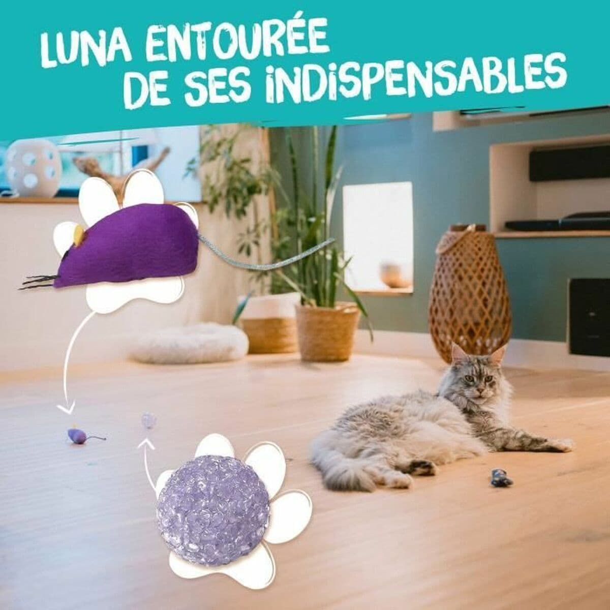 Kattleksaken Aimé Multicolour 7 Delar - Image 5