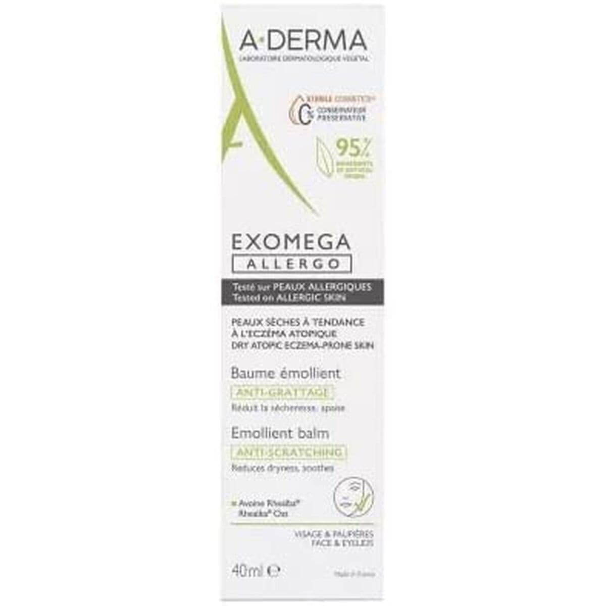 Balsam som lindrar kloda och irritation A-Derma Exomega Allergo 40 ml - Image 2
