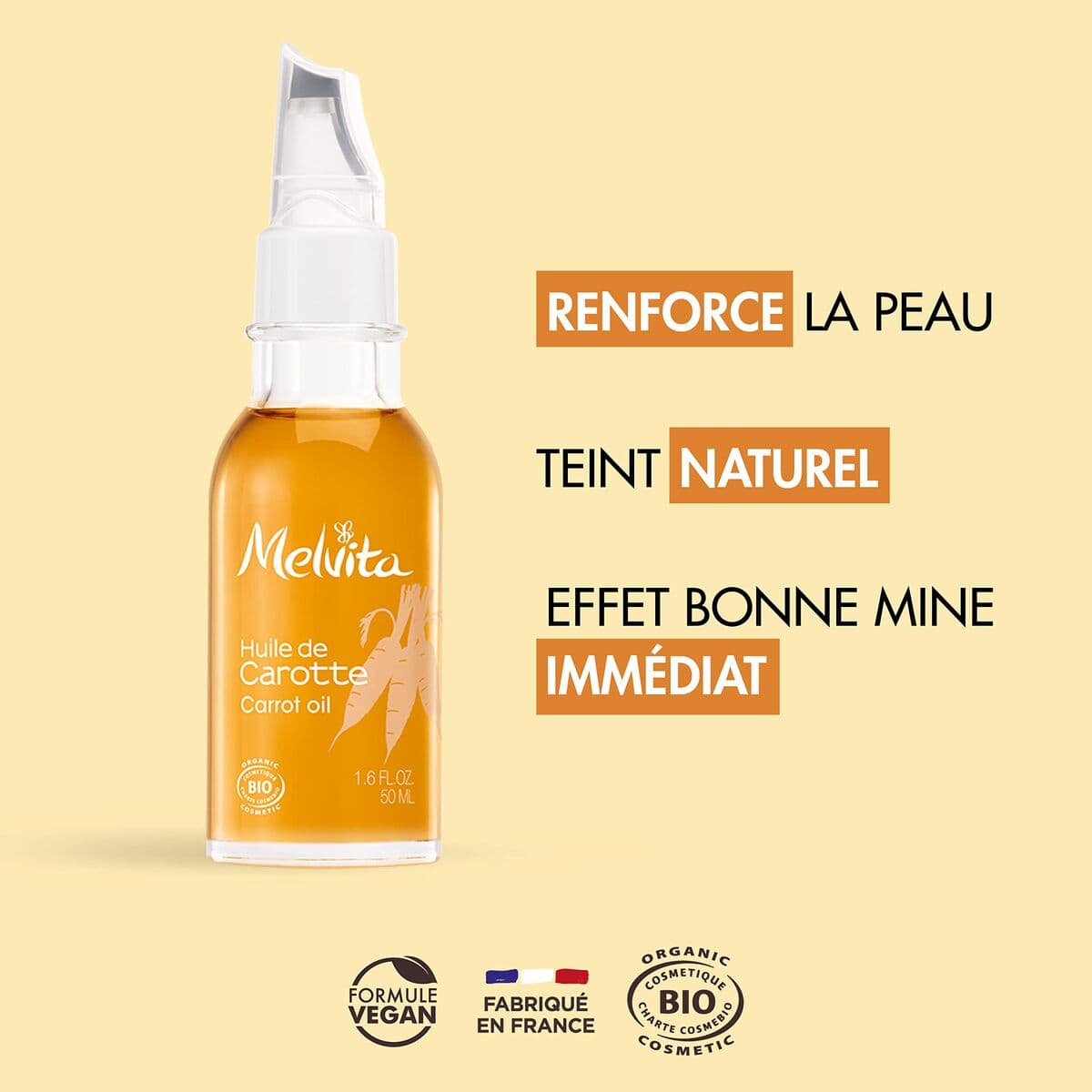 Ulje za Lice Melvita HUILES DE BEAUTE 50 ml Mrkva - Image 3