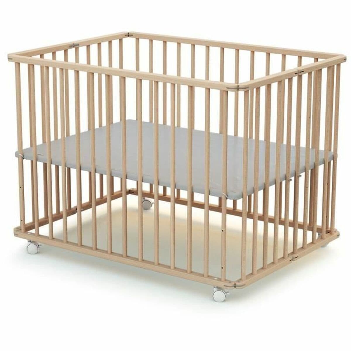 Parque de juegos WEBABY Beige 70 x 100 cm - Image 4