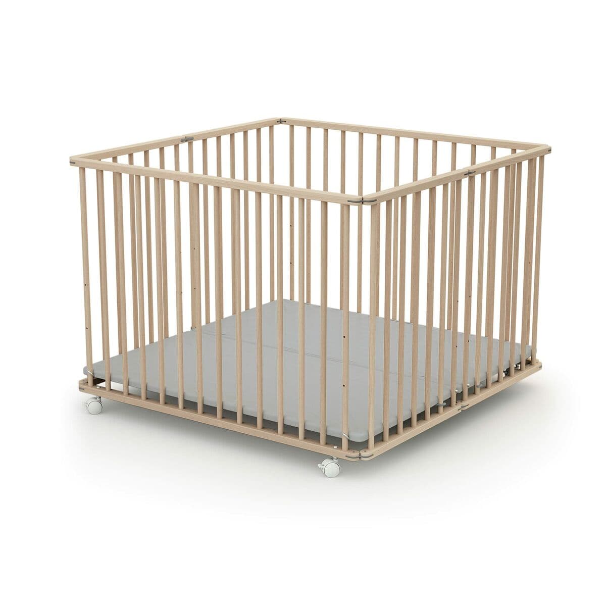 Parque de juegos WEBABY 100 x 100 cm Beige - Image 5