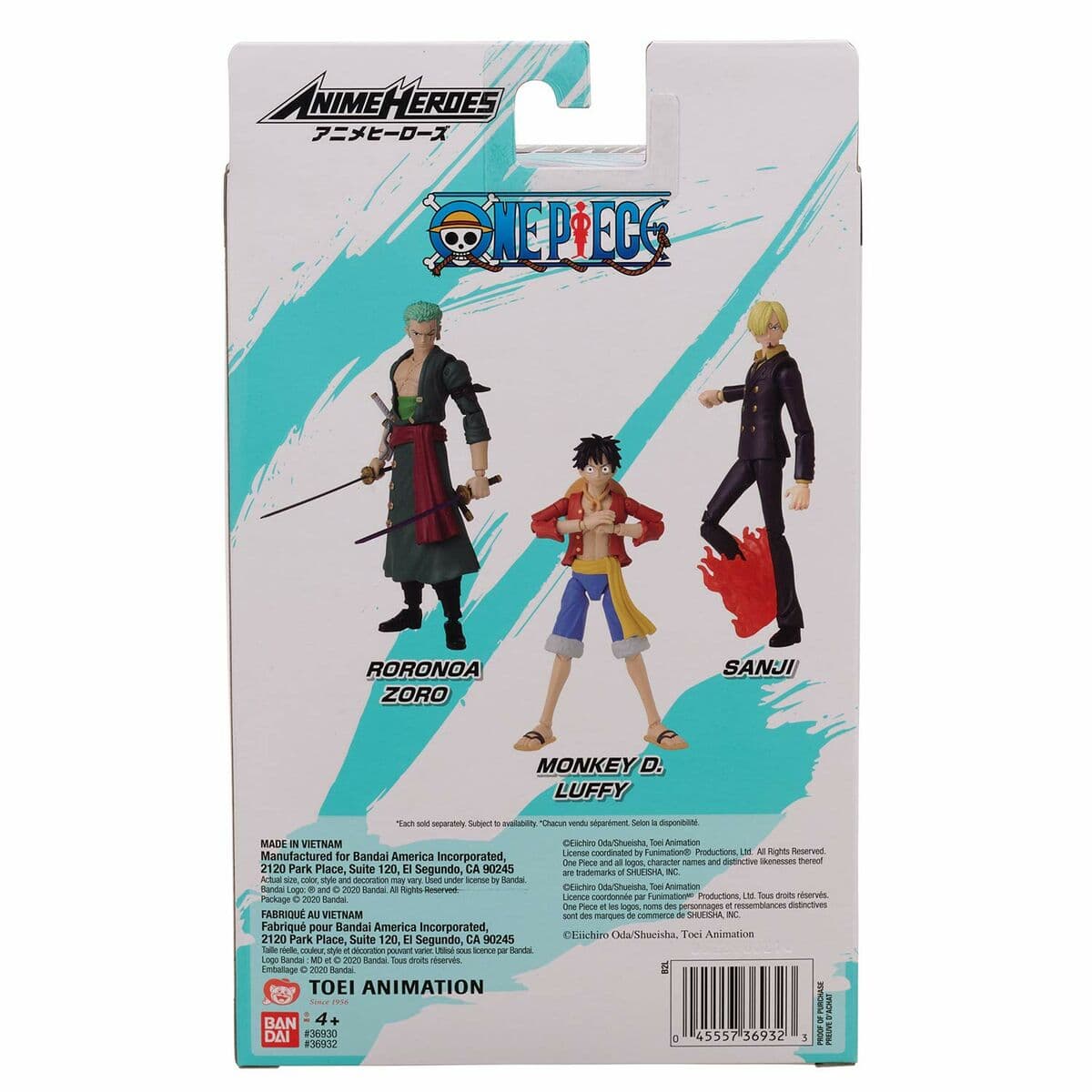 Przegubowa Figura One Piece Anime Heroes - Roronoa Zoro 17 cm - Image 9