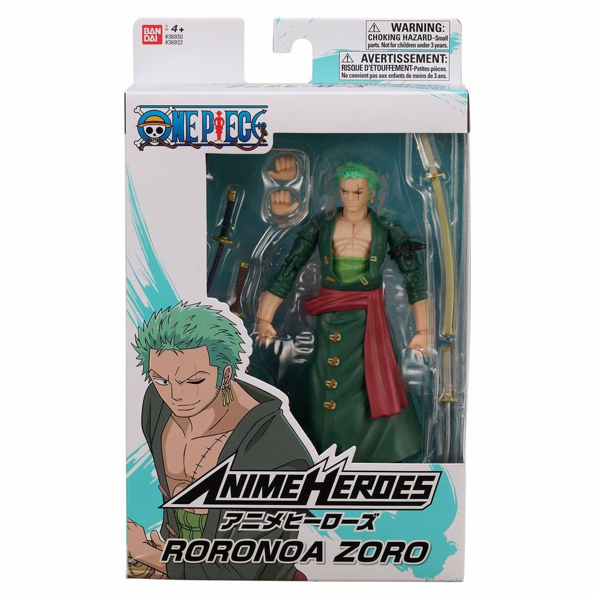 Przegubowa Figura One Piece Anime Heroes - Roronoa Zoro 17 cm - Image 3
